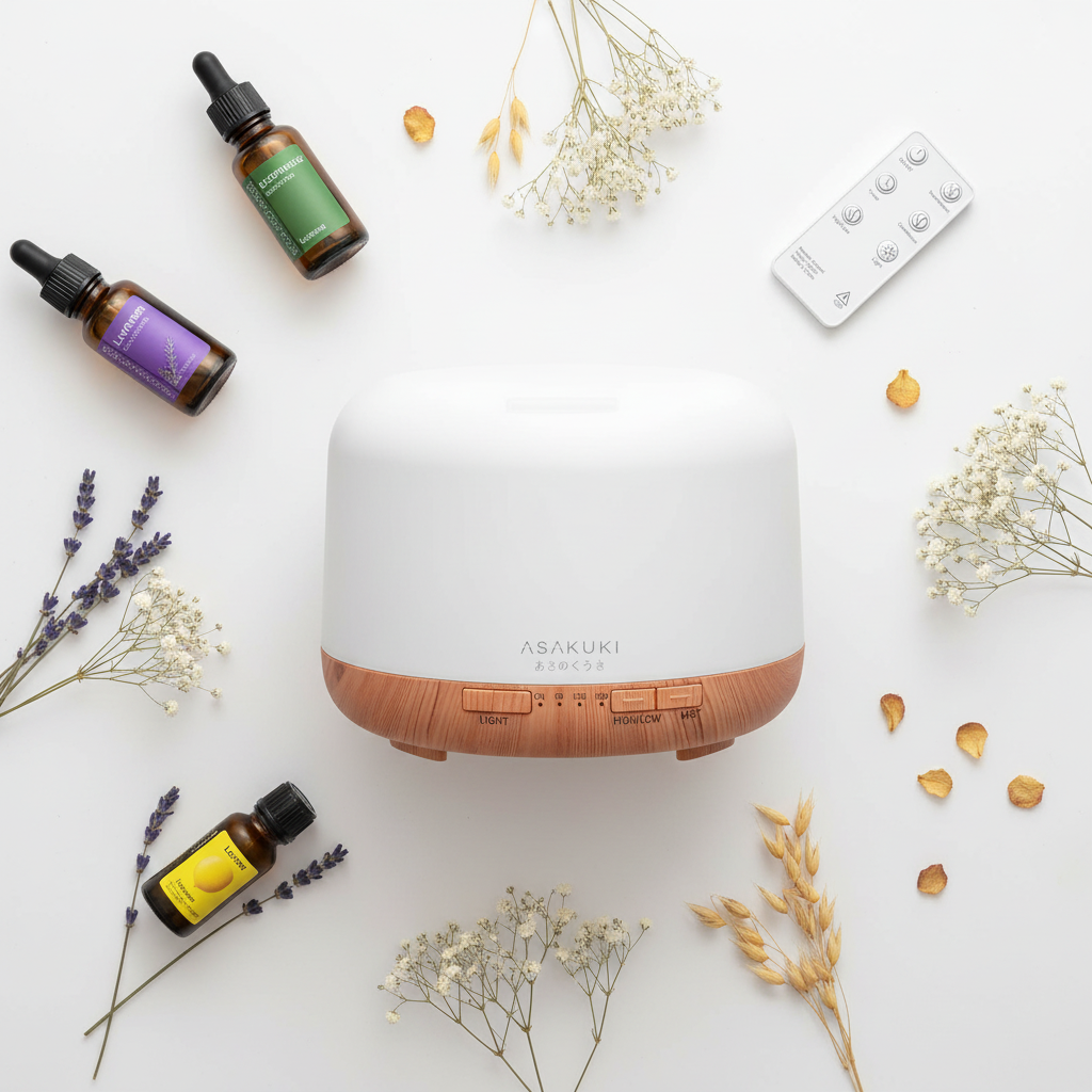 ASAKUKI Essential Oil Diffuser with Remote Control