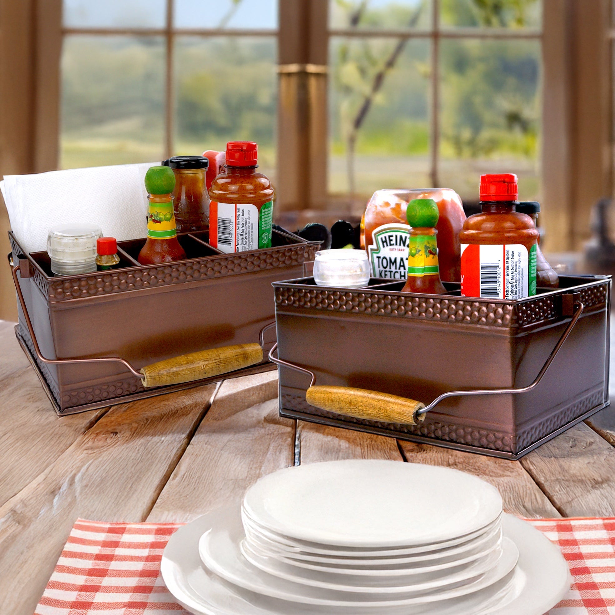 The Pub Condiment Napkin Caddies Copper - Set of 2 | BREKX