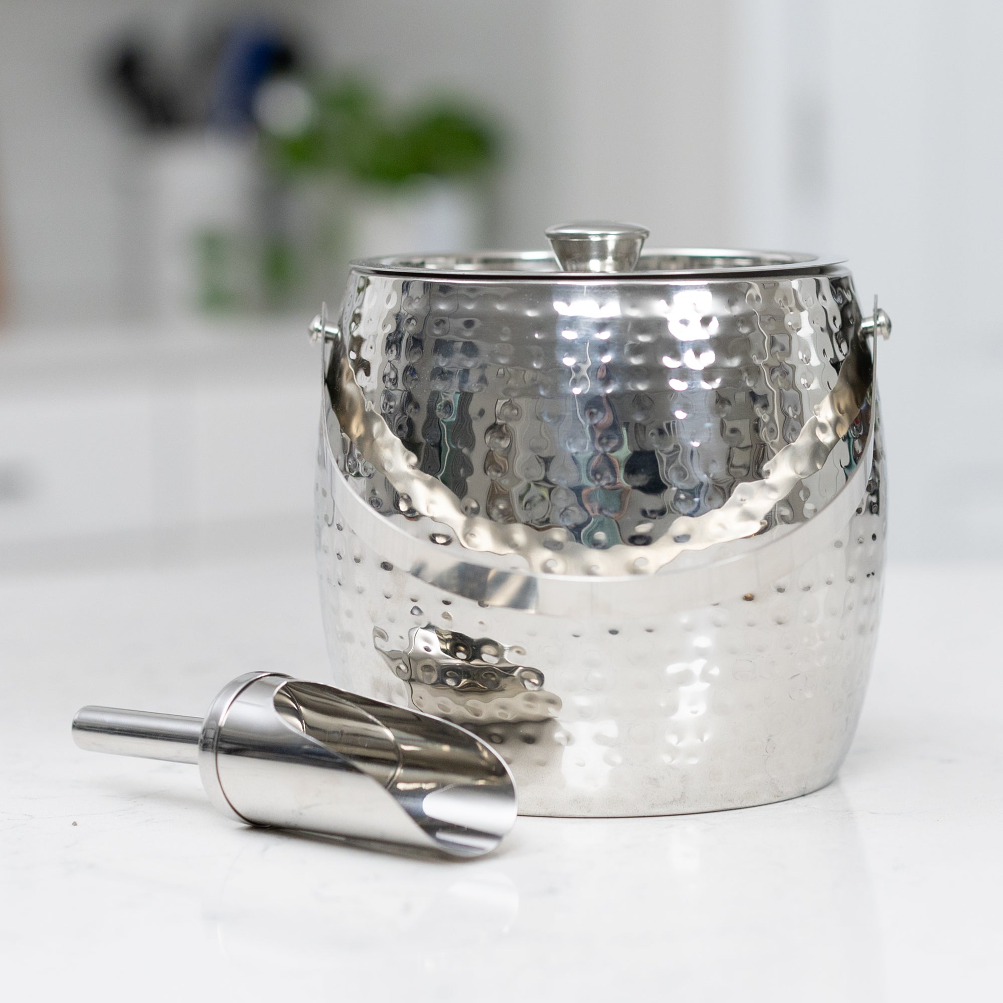 Iceberg Insulated Stainless Steel Ice Bucket with Lid & Scoop | BREKX