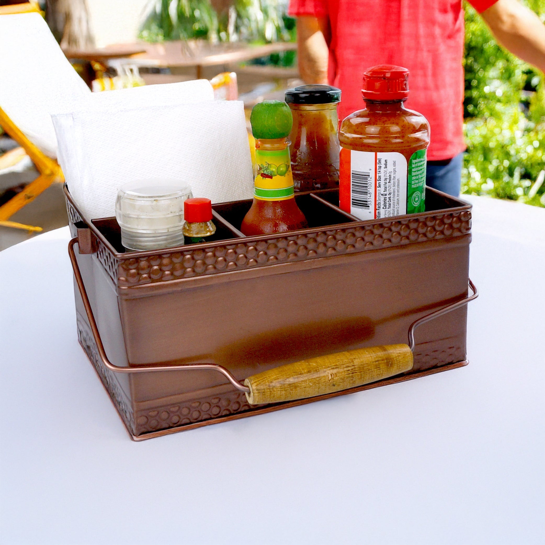 The Pub Condiment Napkin Caddies Copper - Set of 2 | BREKX