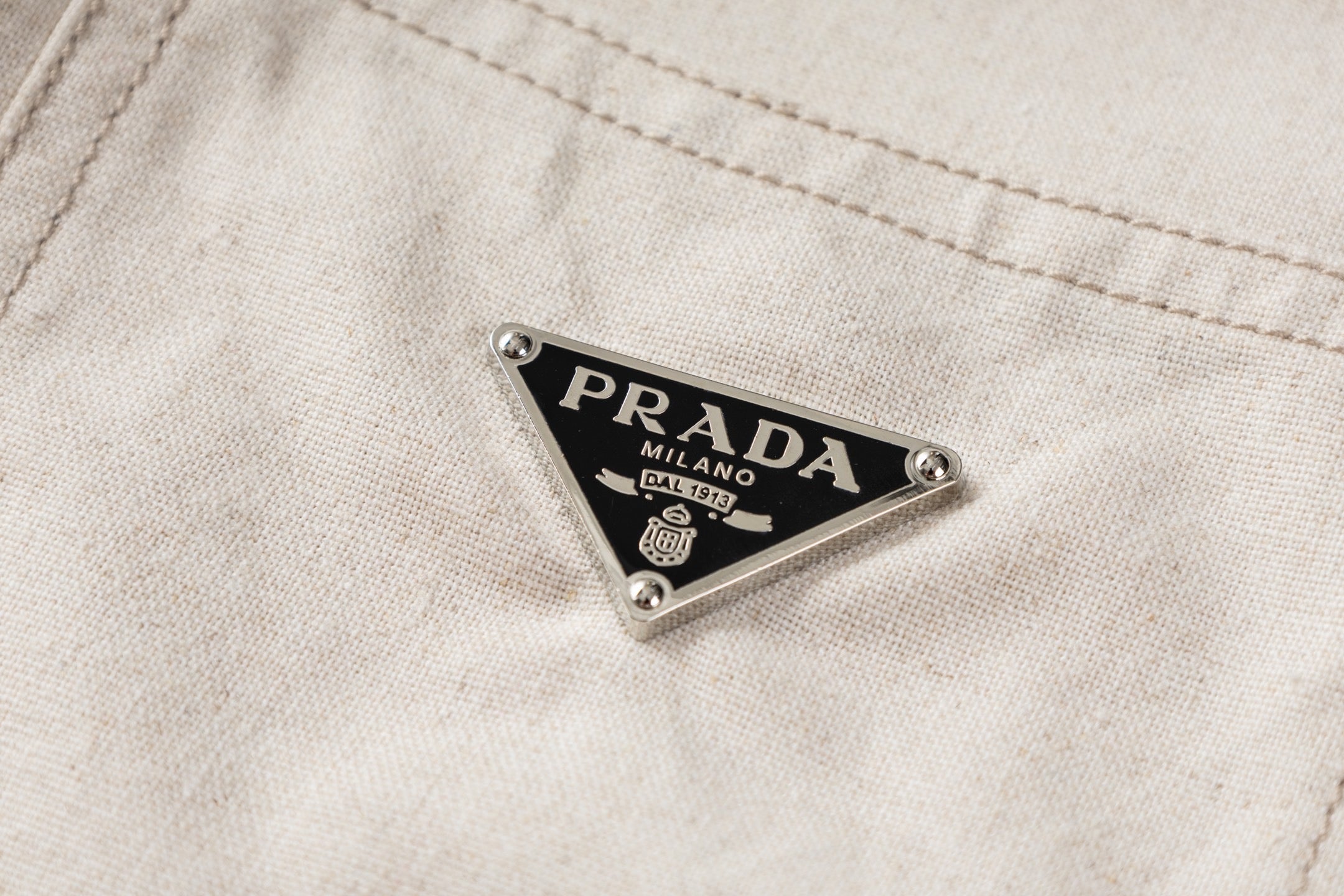 Prada Linen Long Sleeve Shirt