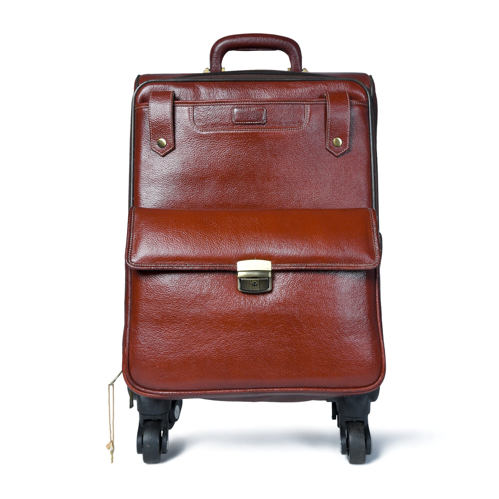 Leather Carry-On Trolly Bag - Overture Gifts