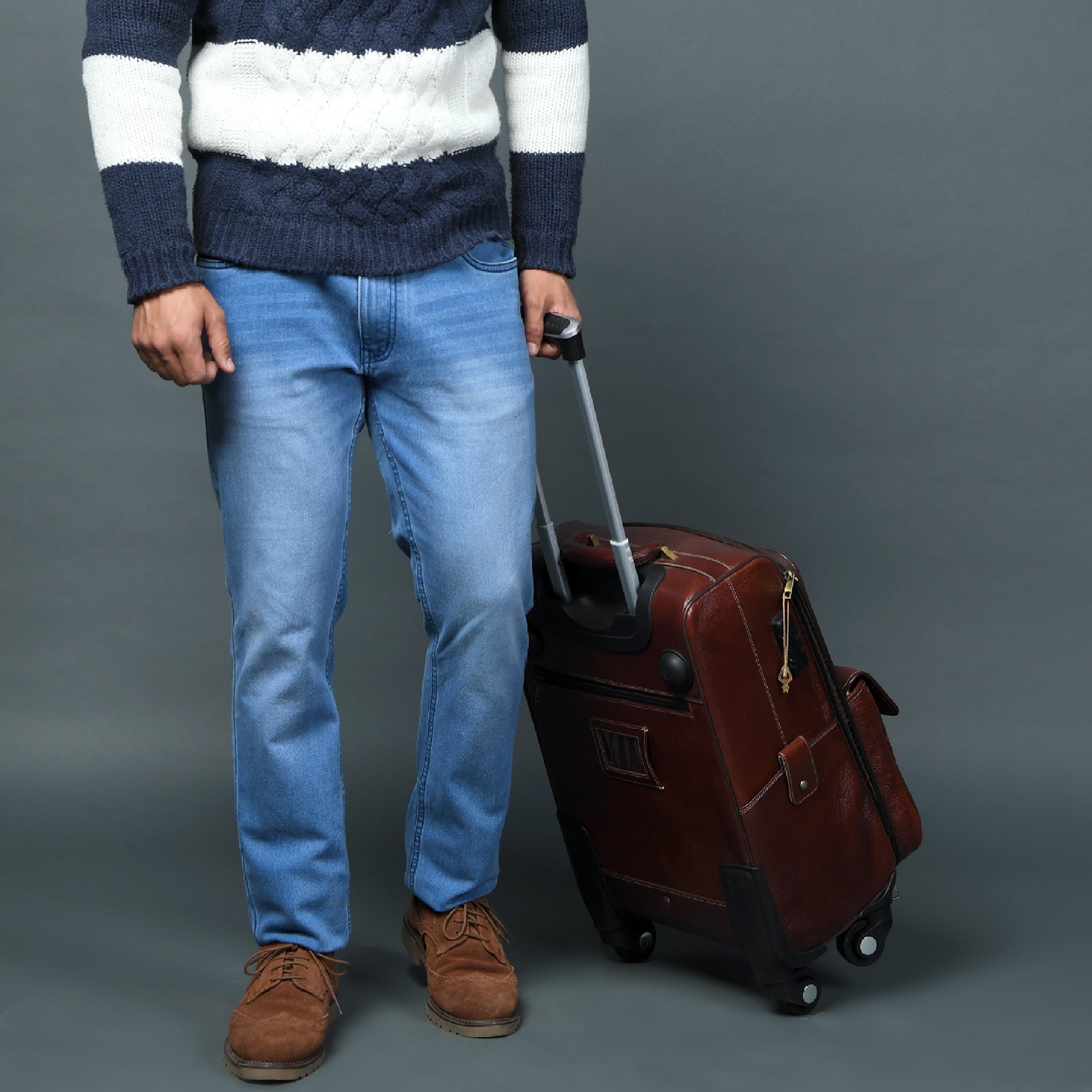 Leather Carry-On Trolly Bag - Overture Gifts