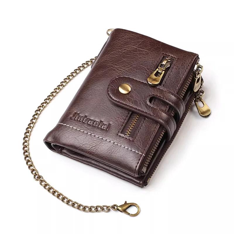 Leather Multi-card Slot Large Capacity ID Card Holder Wallet For Men - Overture Gifts