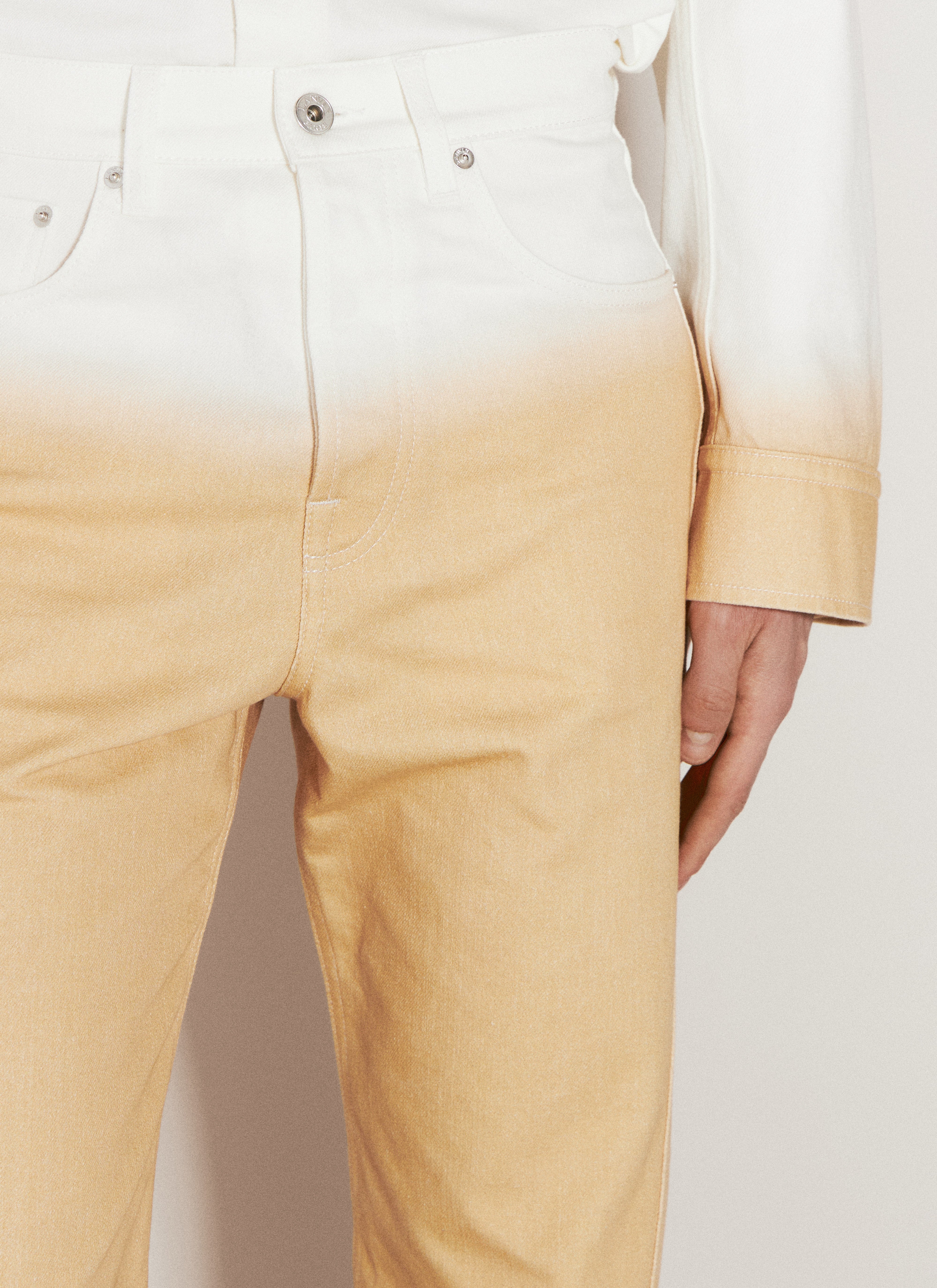 Lanvin Men Gradient-Effect Twisted Jeans