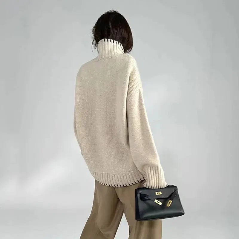 Luxurious Cashmere & Wool Turtleneck Sweater - Overture Gifts
