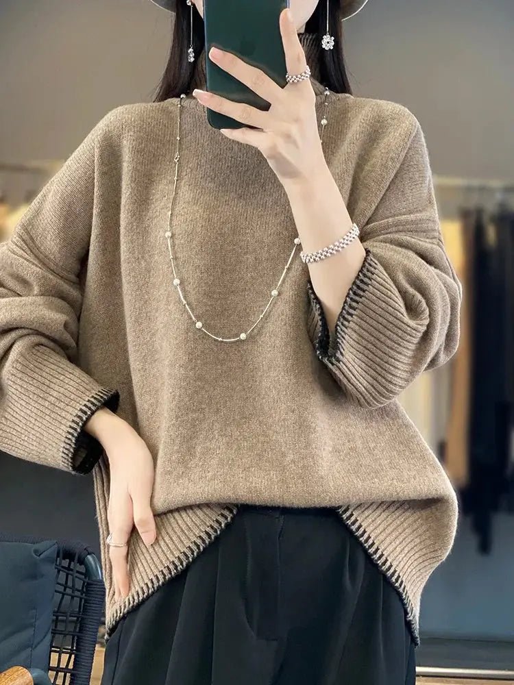 Luxurious Cashmere & Wool Turtleneck Sweater - Overture Gifts