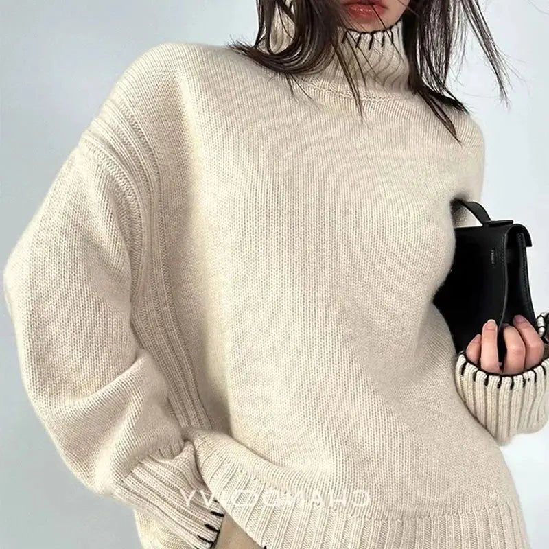 Luxurious Cashmere & Wool Turtleneck Sweater - Overture Gifts