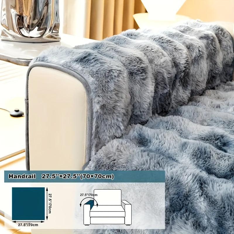 Luxurious Gradient Velvet Sofa Cover - Overture Gifts