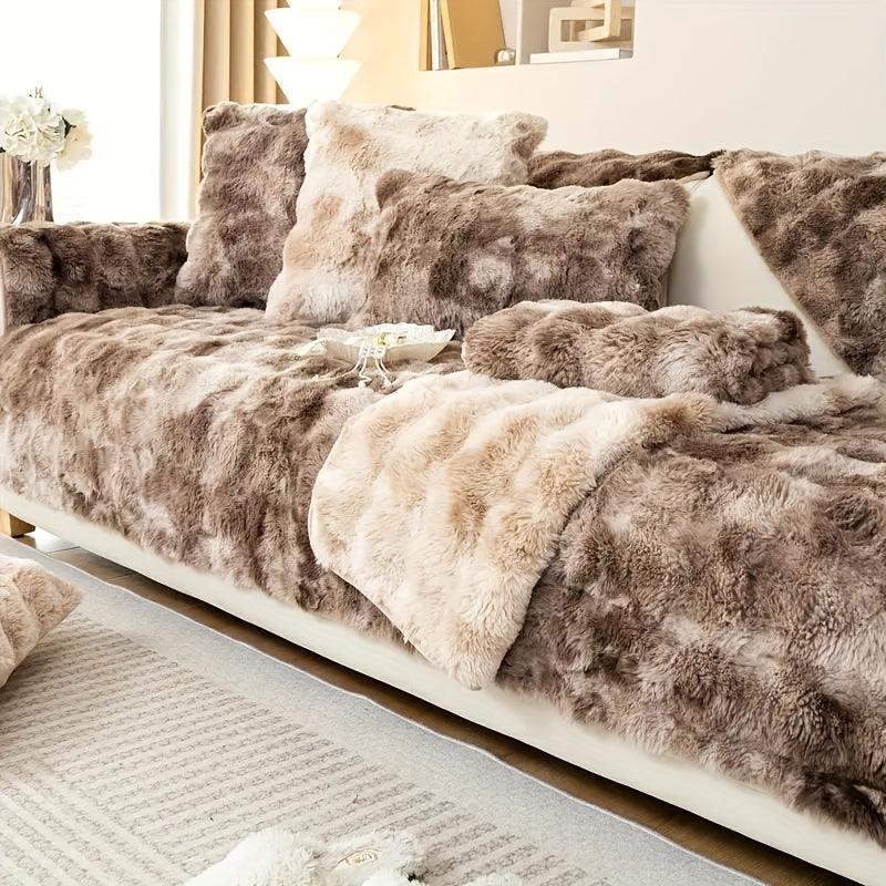 Luxurious Gradient Velvet Sofa Cover - Overture Gifts