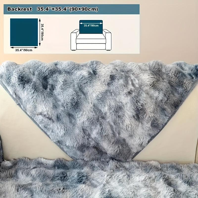 Luxurious Gradient Velvet Sofa Cover - Overture Gifts