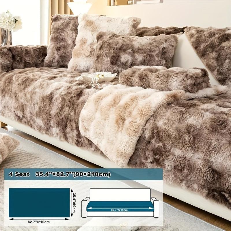 Luxurious Gradient Velvet Sofa Cover - Overture Gifts
