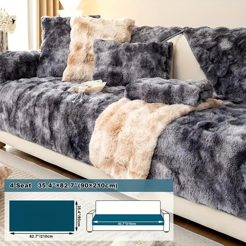 Luxurious Gradient Velvet Sofa Cover - Overture Gifts