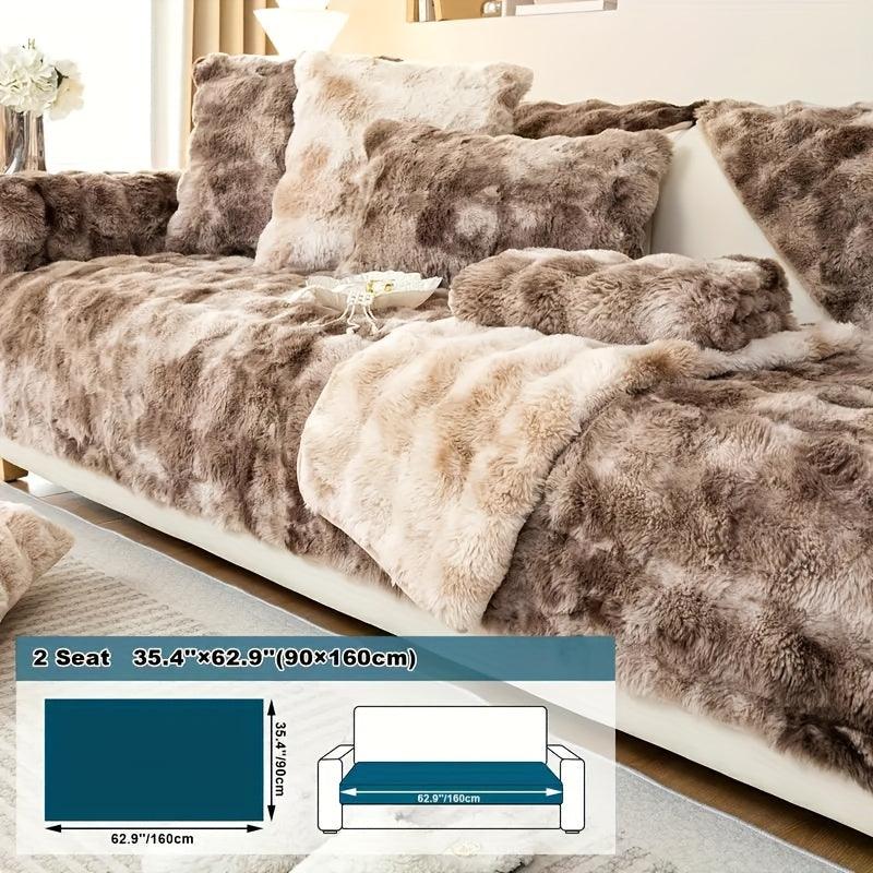 Luxurious Gradient Velvet Sofa Cover - Overture Gifts