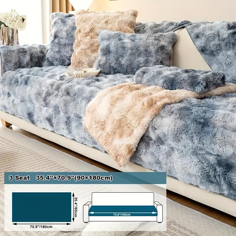 Luxurious Gradient Velvet Sofa Cover - Overture Gifts