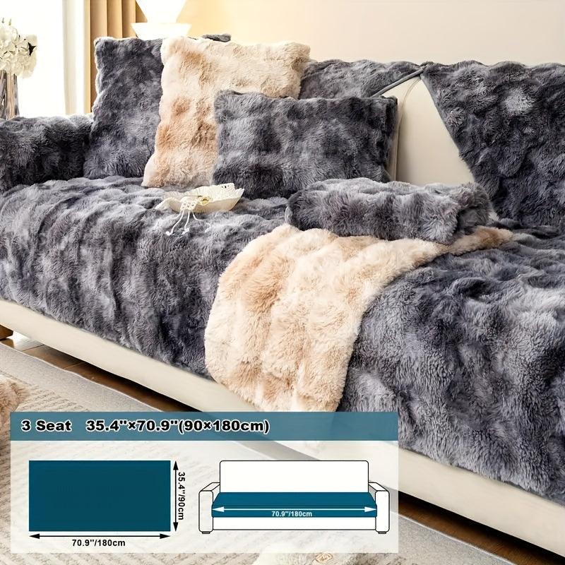 Luxurious Gradient Velvet Sofa Cover - Overture Gifts
