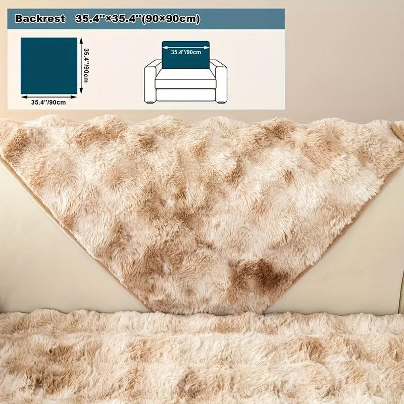 Luxurious Gradient Velvet Sofa Cover - Overture Gifts
