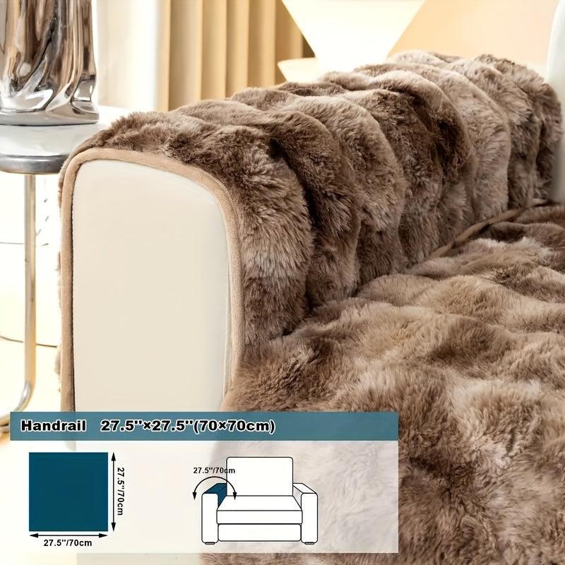 Luxurious Gradient Velvet Sofa Cover - Overture Gifts