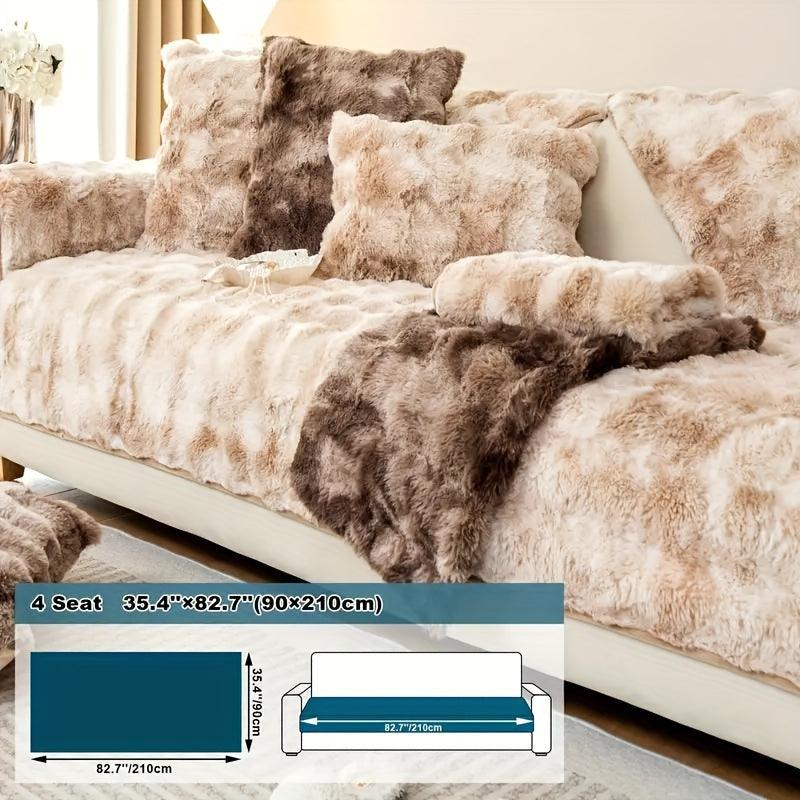 Luxurious Gradient Velvet Sofa Cover - Overture Gifts