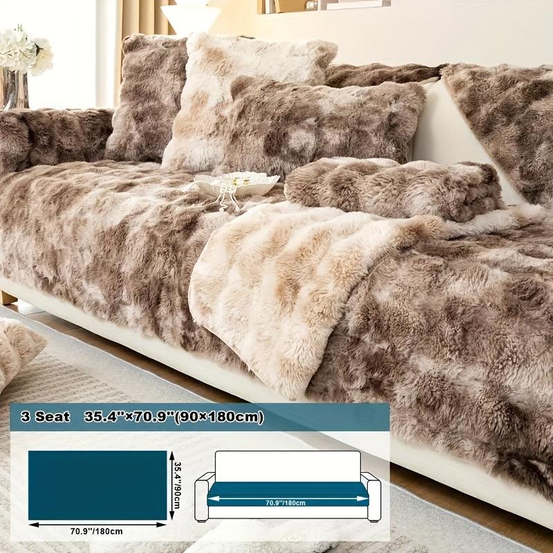 Luxurious Gradient Velvet Sofa Cover - Overture Gifts