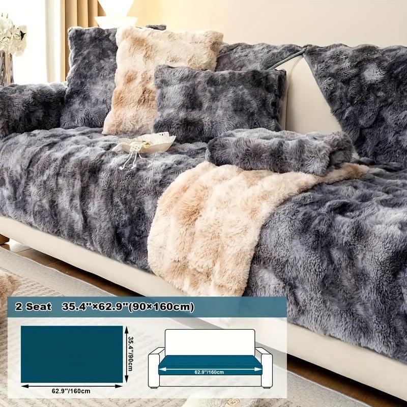 Luxurious Gradient Velvet Sofa Cover - Overture Gifts