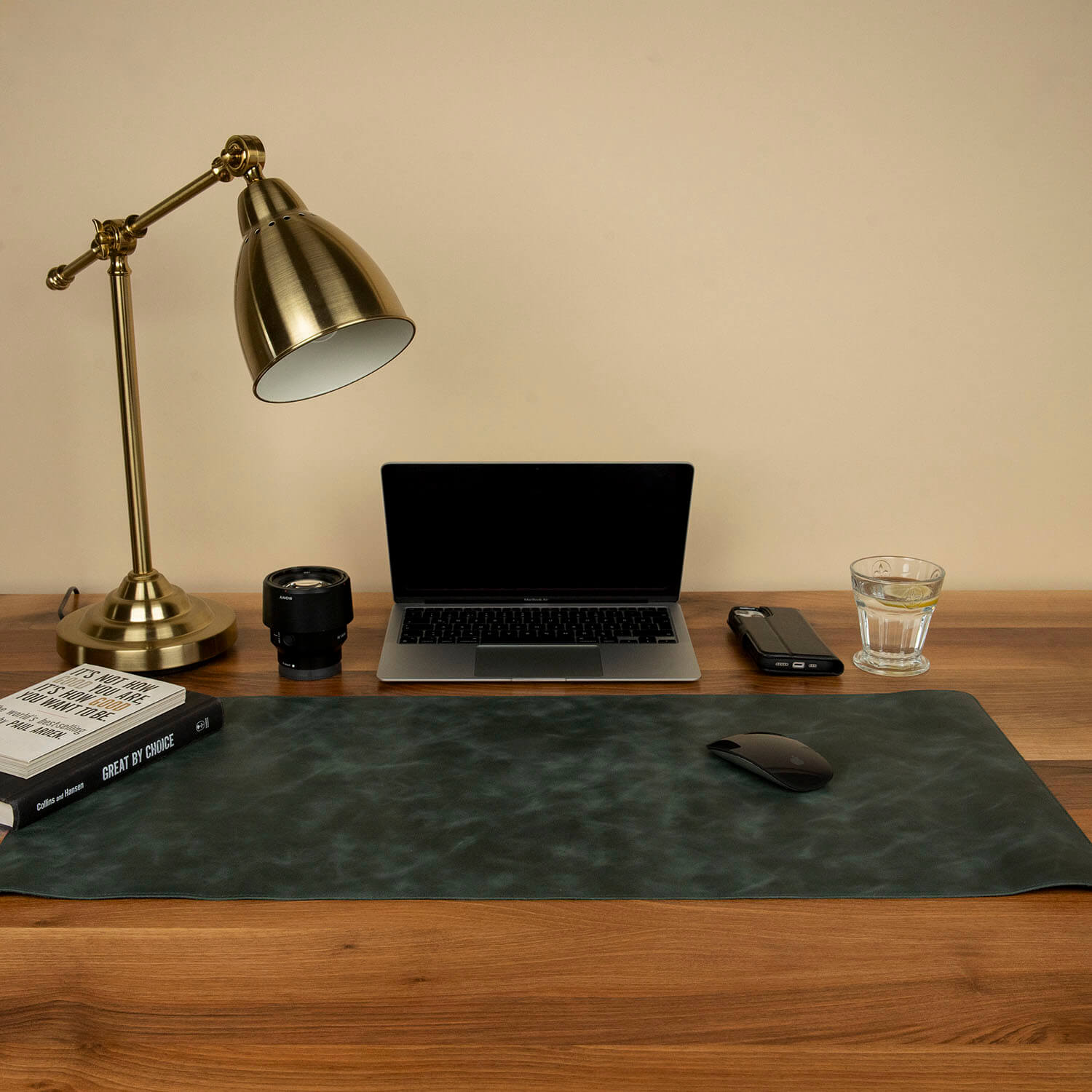 Luxurious Leather Desk Mat - Green - Tampa - Overture Gifts