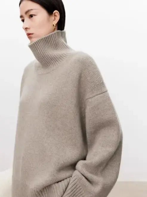 Luxurious Pure Cashmere Turtleneck Sweater - Overture Gifts