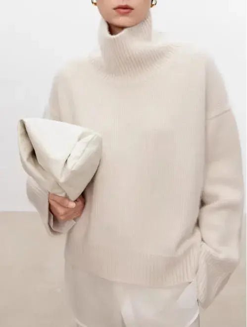 Luxurious Pure Cashmere Turtleneck Sweater - Overture Gifts