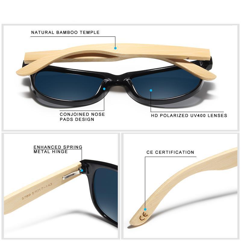 Luxury Brand New Fashion Bamboo Handmade Classic Men Sunglasses Retro Vintage Women Wood Sunglasses UV400 Eyewear Gafas De Sol - Overture Gifts