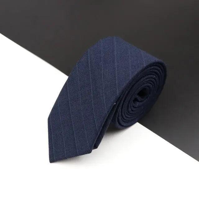 Luxury High Quality Black Grey Skinny Wool Tie For Men Business Meeting Necktie Fashionable Design Excellent Men Gift - Overture Gifts