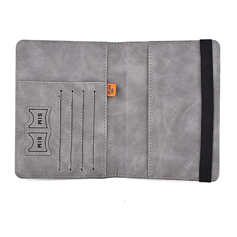 Luxury Leather Passport Elegant Cover Travel Passport Wallet Holder Document Organizer Case Men And Women Accessories - Overture Gifts