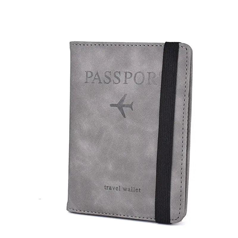 Luxury Leather Passport Elegant Cover Travel Passport Wallet Holder Document Organizer Case Men And Women Accessories - Overture Gifts
