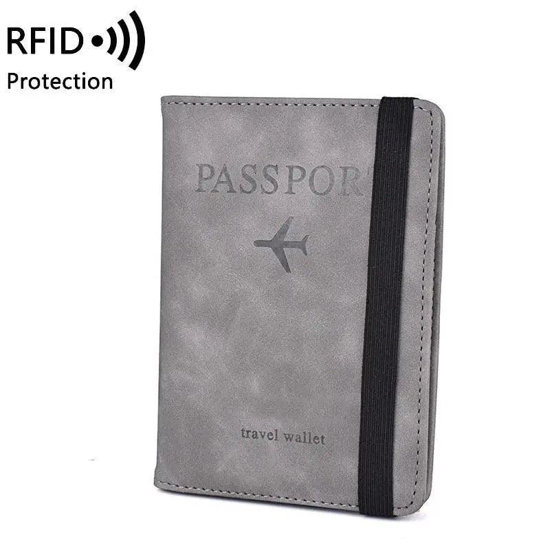 Luxury Leather Passport Elegant Cover Travel Passport Wallet Holder Document Organizer Case Men And Women Accessories - Overture Gifts