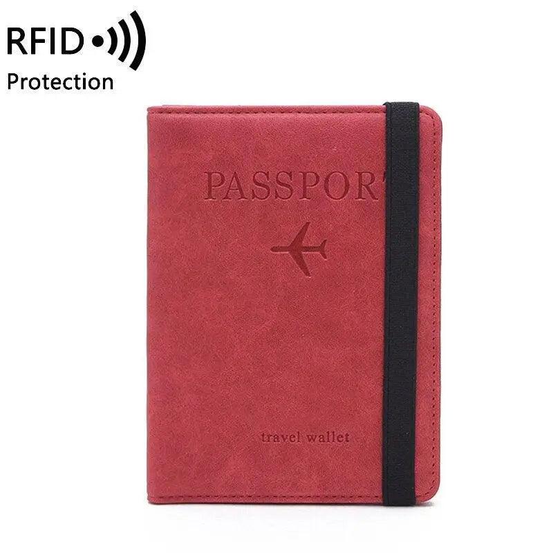 Luxury Leather Passport Elegant Cover Travel Passport Wallet Holder Document Organizer Case Men And Women Accessories - Overture Gifts