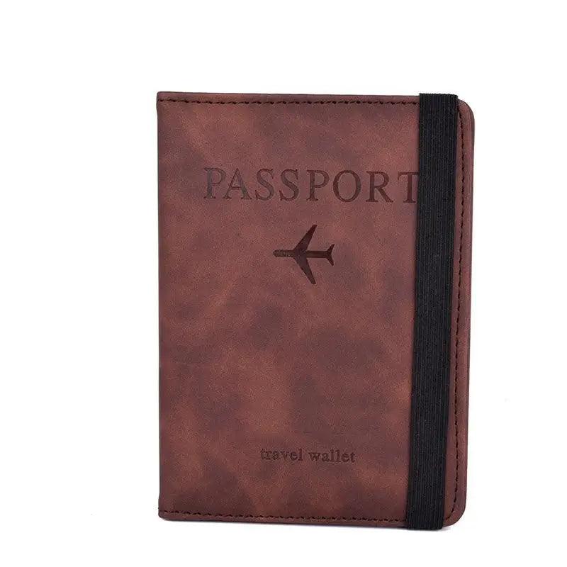 Luxury Leather Passport Elegant Cover Travel Passport Wallet Holder Document Organizer Case Men And Women Accessories - Overture Gifts