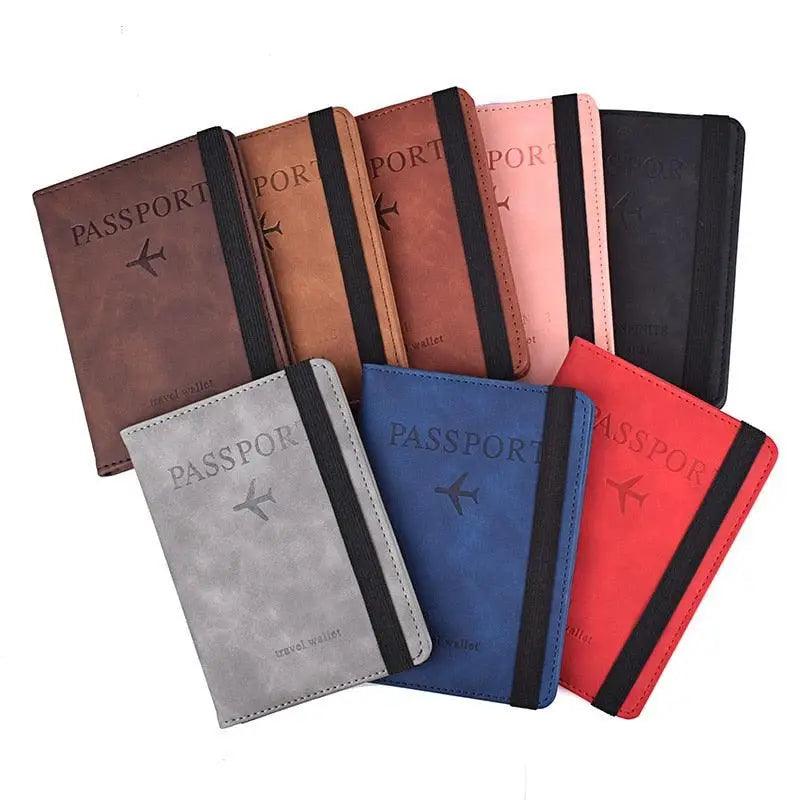 Luxury Leather Passport Elegant Cover Travel Passport Wallet Holder Document Organizer Case Men And Women Accessories - Overture Gifts