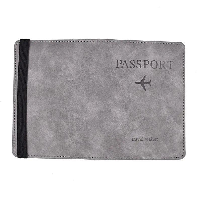Luxury Leather Passport Elegant Cover Travel Passport Wallet Holder Document Organizer Case Men And Women Accessories - Overture Gifts