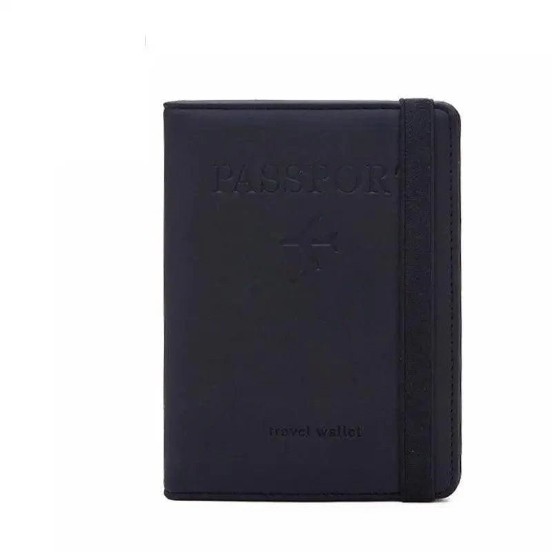 Luxury Leather Passport Elegant Cover Travel Passport Wallet Holder Document Organizer Case Men And Women Accessories - Overture Gifts