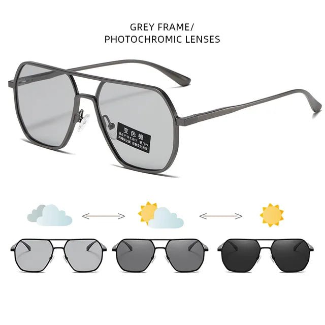 Luxury Metal Photochromic Sunglasses - Overture Gifts