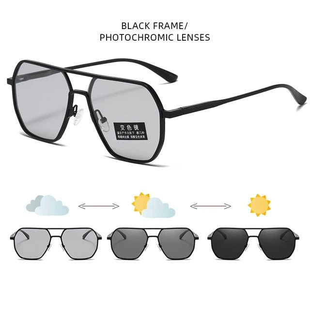 Luxury Metal Photochromic Sunglasses - Overture Gifts