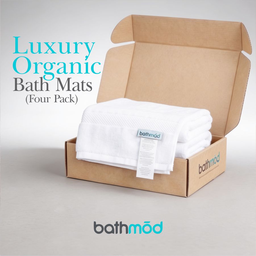 Luxury Organic Bath Mats (Four Pack) - Overture Gifts