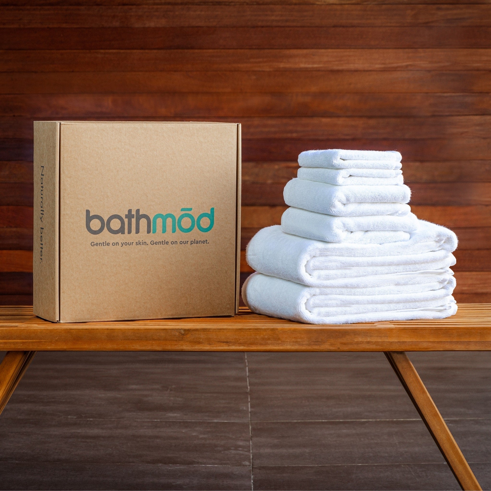 Luxury Organic Bath Six Piece Towel Set | Soft, Plush, Eco-Friendly Towels - Overture Gifts