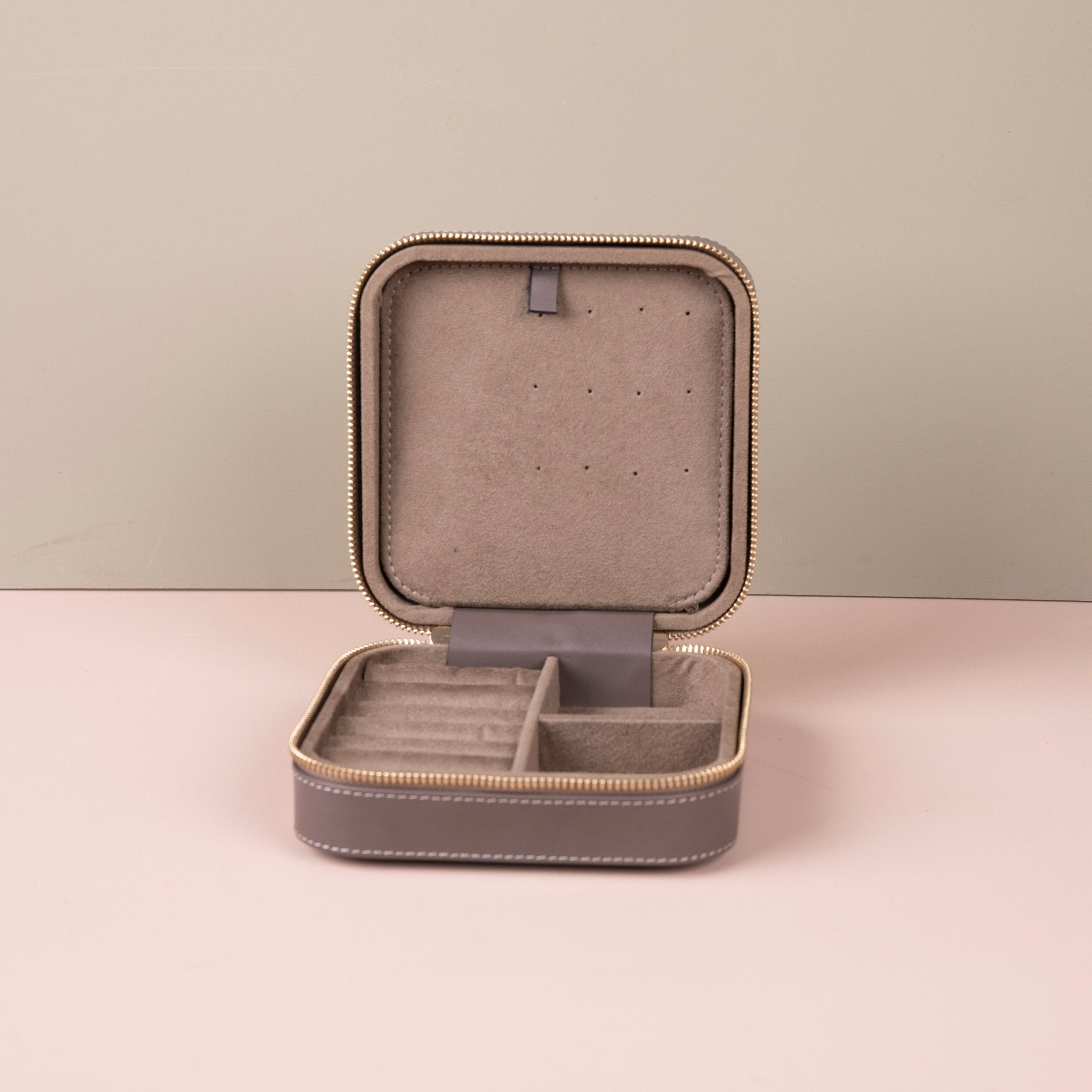 Luxury Travel Jewelry Box – Gray - Palermo - Overture Gifts