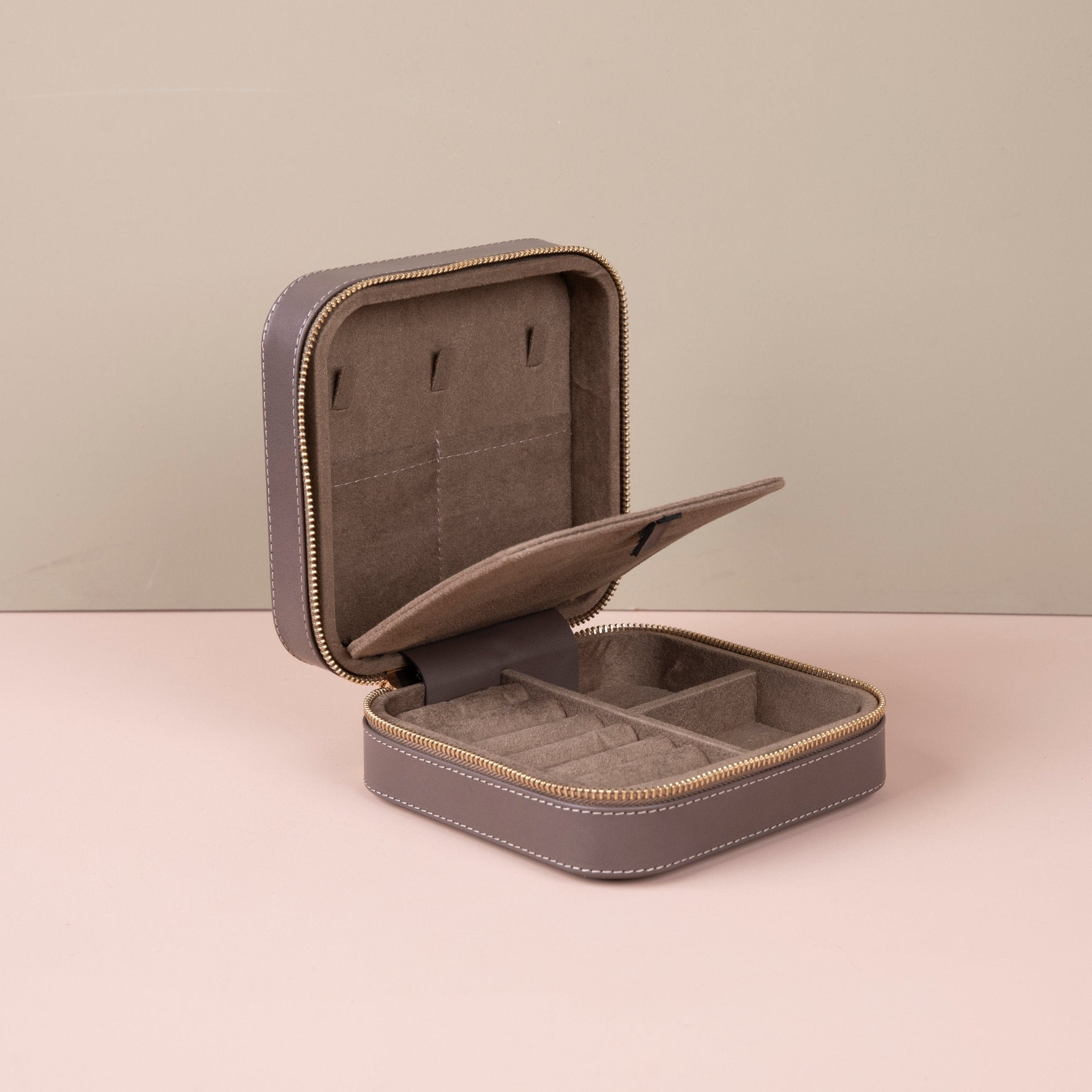 Luxury Travel Jewelry Box – Gray - Palermo - Overture Gifts