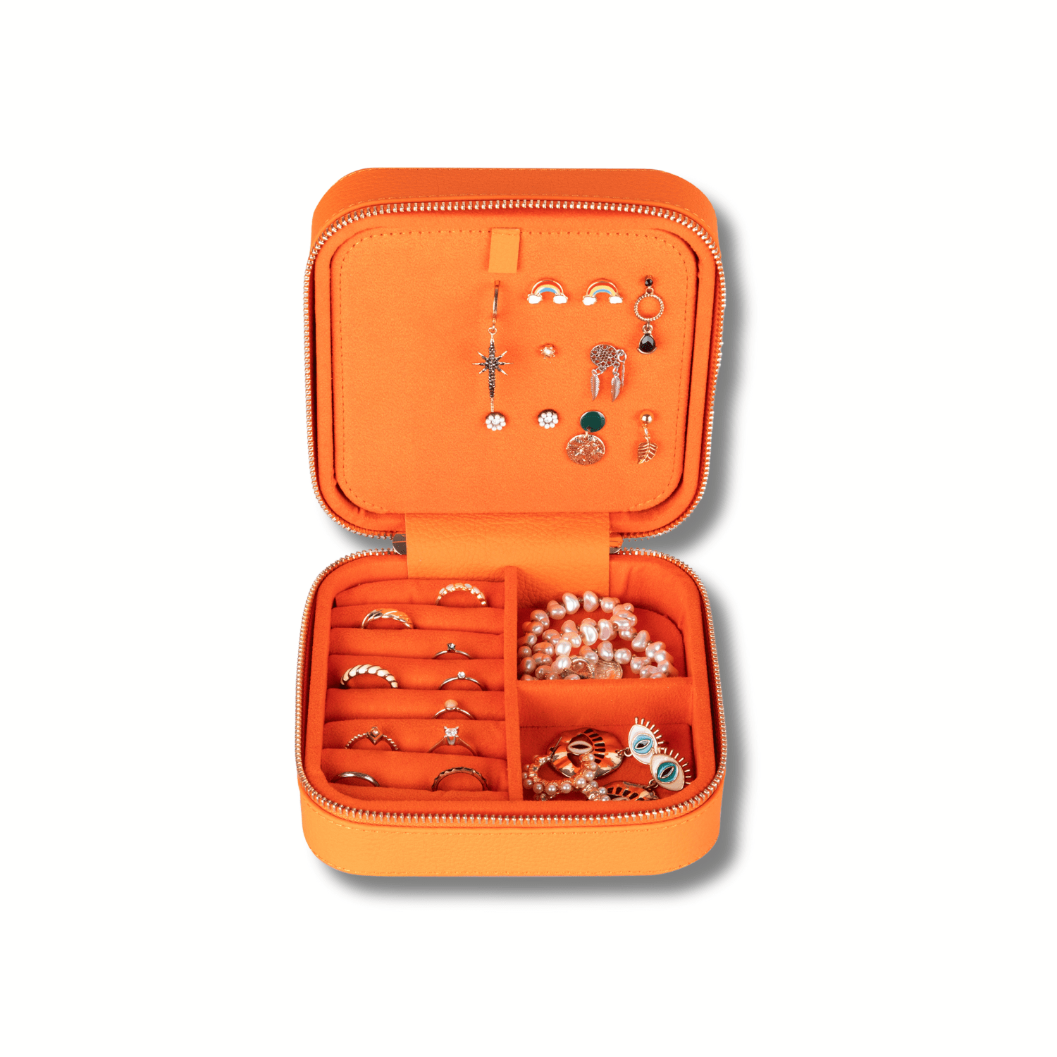 Luxury Travel Jewelry Box – Orange - Palermo - Overture Gifts