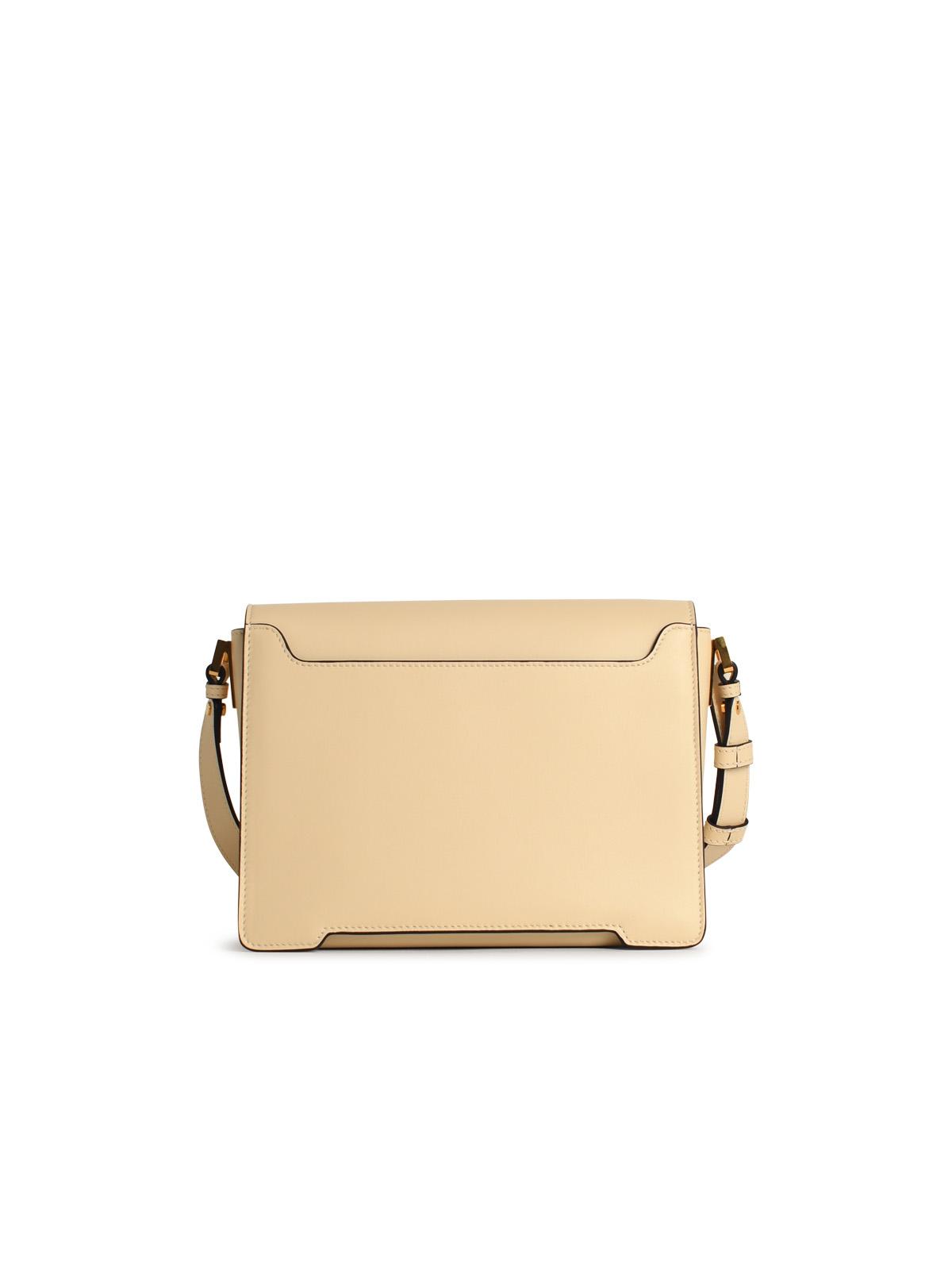 Marni 'New Trunk' Ivory Leather Crossbody Bag Women - Overture Gifts