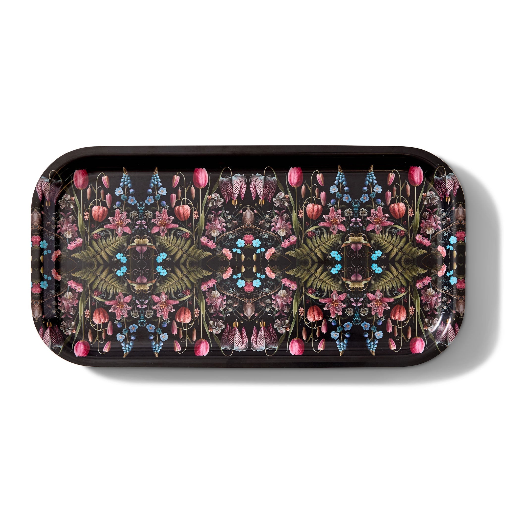 Kings Flower Birchwood Large Decorative Tray