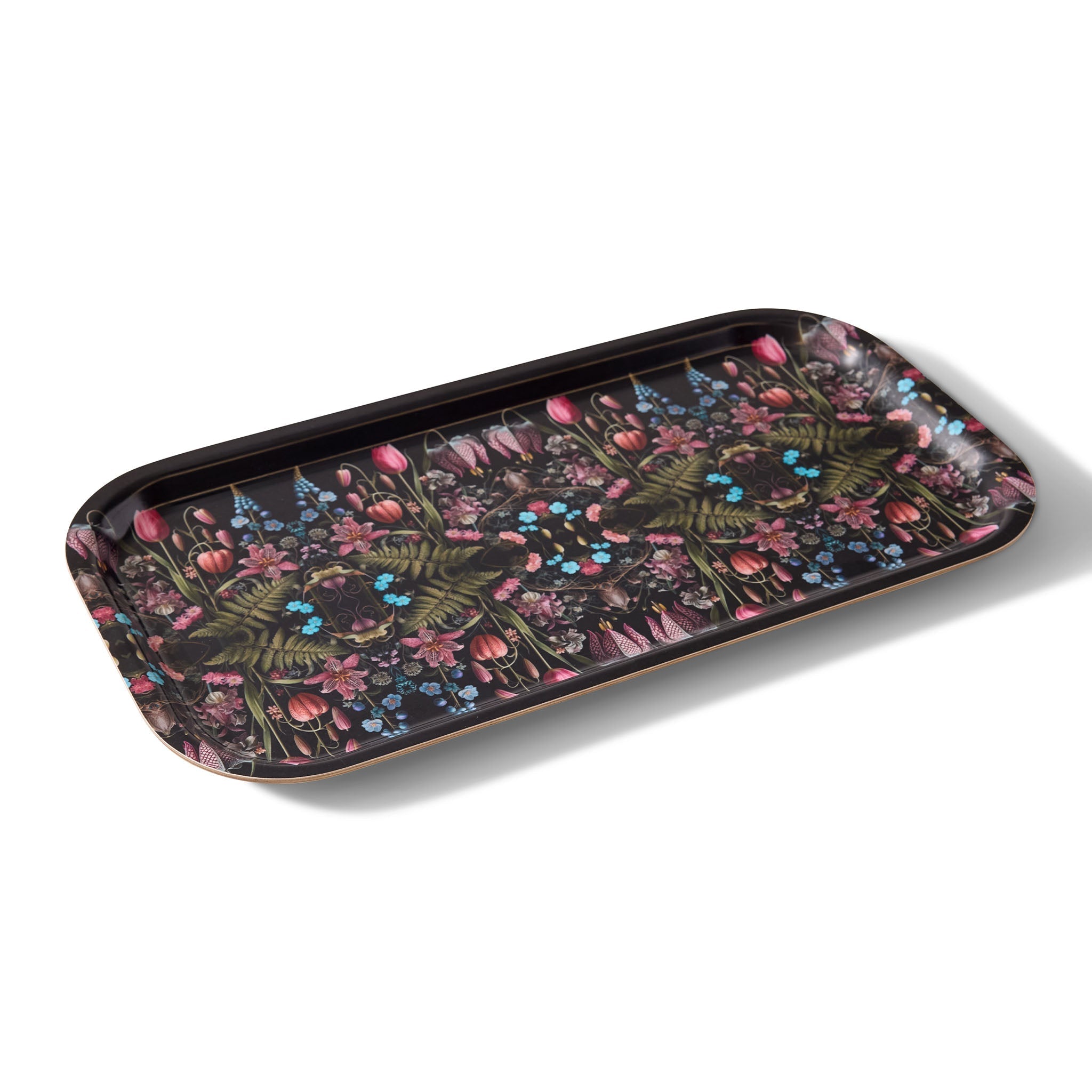 Kings Flower Birchwood Large Decorative Tray