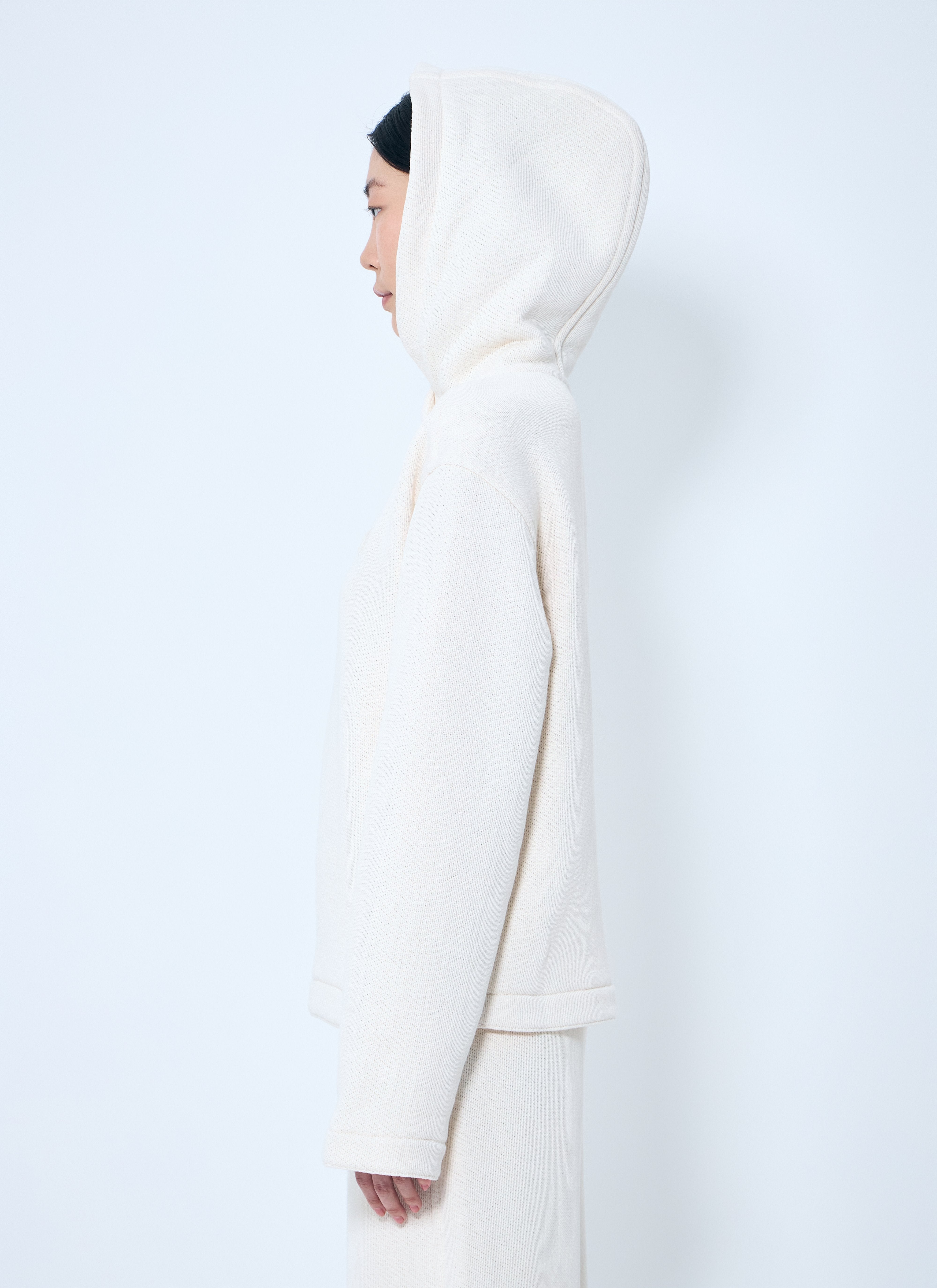 Max Mara Women Logo Embroidery Hooded Sweatshirt