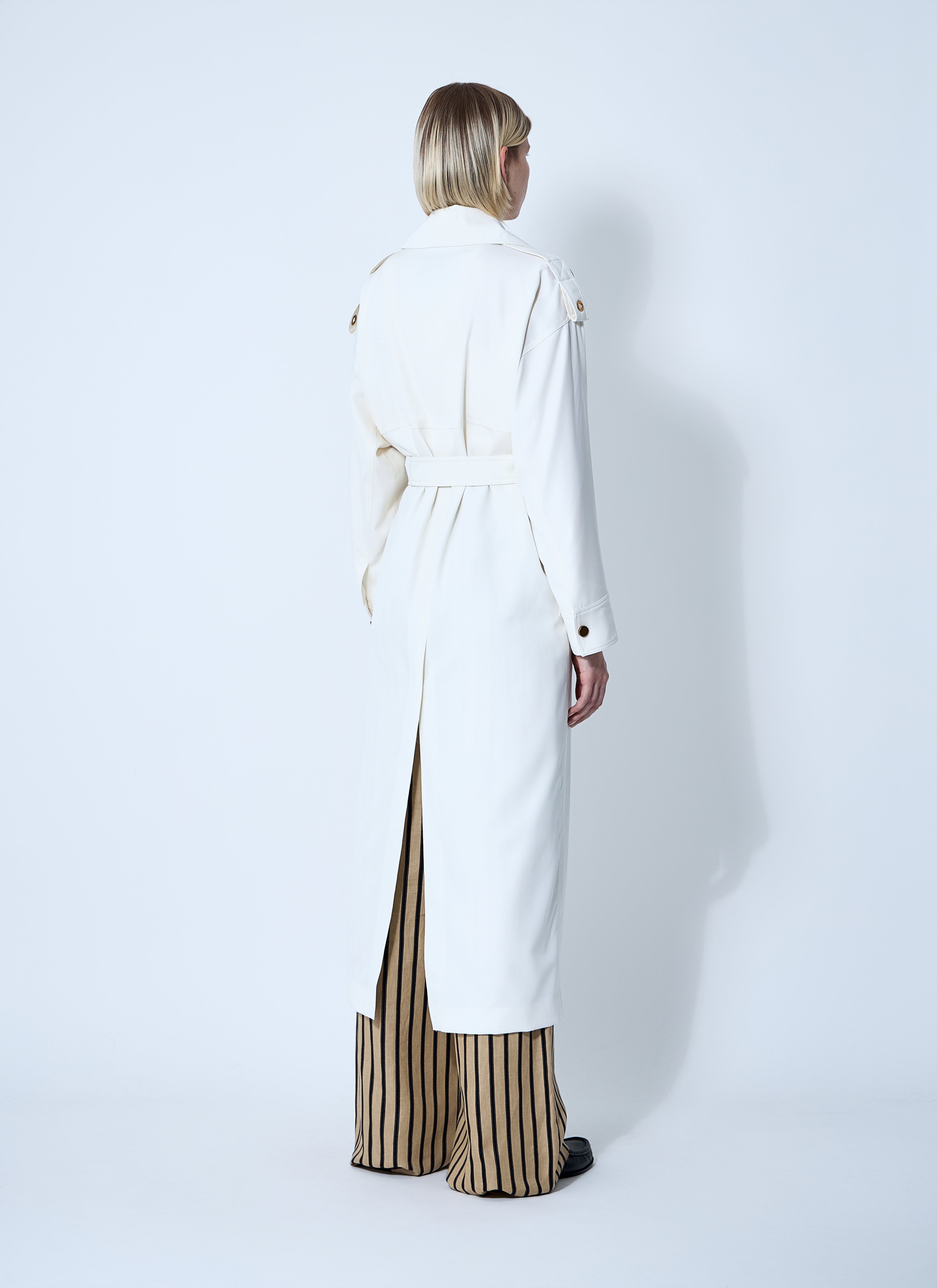 Max Mara Women Water-Repellent Garbardine Trench Coach